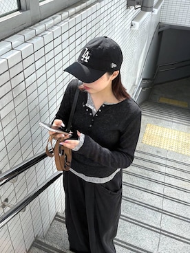 「PAGEBOY（ページボーイ）のアイテム（バッグ）」を使った、うなちゃんさん（レディース・152cm）の冬コーディネート