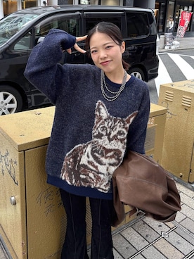 「PBLIM（ページボーイリム）のアイテム（ブルゾン）」を使った、うなちゃんさん（レディース・152cm）の秋コーディネート