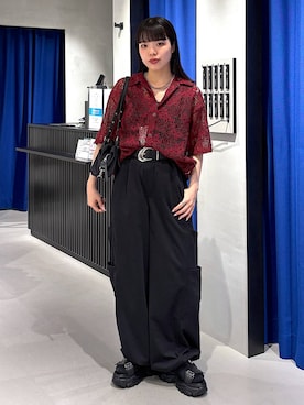 「PAGEBOY（ページボーイ）のアソート2WAYバッグ（トートバッグ）」を使った、うなちゃんさん（レディース・152cm）の夏コーディネート