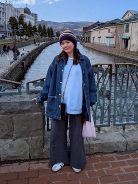 「CA4LA（カシラ）のアイテム（帽子）」を使った、satsukiさん（レディース・159cm）の夏コーディネート