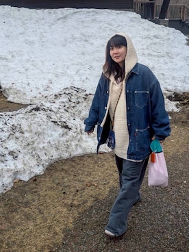 「Levi's（リーバイス）のアイテム（ジャケット/アウター）」を使った、satsukiさん（レディース・159cm）の夏コーディネート