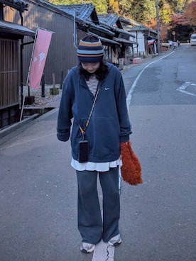 「CA4LA（カシラ）のアイテム（帽子）」を使った、satsukiさん（レディース・159cm）の夏コーディネート