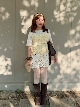 「mideal（マイディール）のアイテム」を使った、naさん（レディース・153cm）の夏コーディネート
