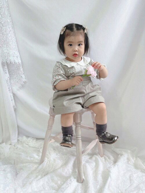 Momo 1歳 ロンパースを使ったコーディネート Wear