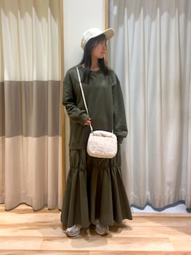 「Samansa Mos2 blue（サマンサモスモスブルー）のアイテム（帽子）」を使った、しば。さん（骨格ウェーブ・レディース・152cm）の秋コーディネート