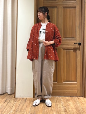 「TSUHARU by Samansa Mos2（ツハルバイサマンサモスモス）のアイテム」を使った、しば。さん（骨格ウェーブ・レディース・152cm）の夏コーディネート