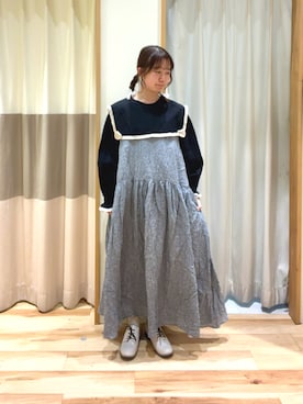 「ゆべしコラボ」｜しば。さん（レディース・152cm）の春コーディネート