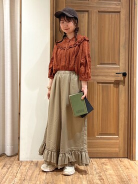 「アイテム（ドレスシューズ、ベージュ系）」を使った、しば。さん（レディース・152cm）の夏コーディネート