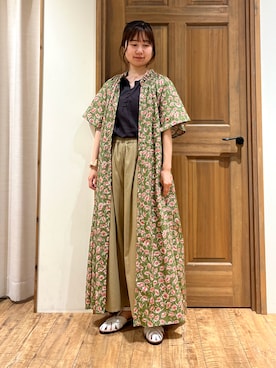 「TSUHARU by Samansa Mos2（ツハルバイサマンサモスモス）のアイテム」を使った、しば。さん（骨格ウェーブ・レディース・152cm）の夏コーディネート