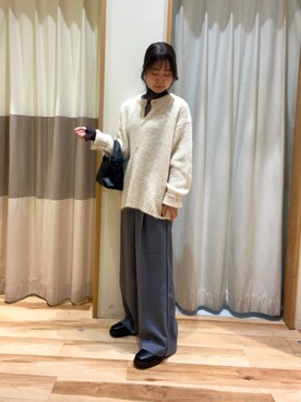 「Samansa Mos2 blue（サマンサモスモスブルー）のアイテム（ブーツ）」を使った、しば。さん（骨格ウェーブ・レディース・152cm）の秋コーディネート
