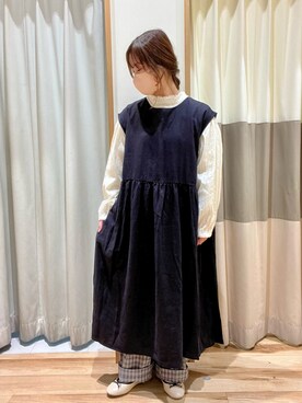 「春服デビュー宣言」｜「アイテム（バレエシューズ）」を使った、しば。さん（レディース・152cm）の春コーディネート