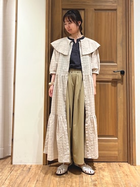「TSUHARU by Samansa Mos2（ツハルバイサマンサモスモス）のアイテム」を使った、しば。さん（骨格ウェーブ・レディース・152cm）の夏コーディネート