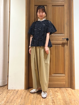 「TSUHARU by Samansa Mos2（ツハルバイサマンサモスモス）のアイテム」を使った、しば。さん（骨格ウェーブ・レディース・152cm）の夏コーディネート