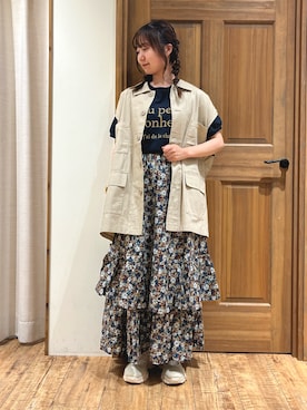 「Samansa Mos2（サマンサ モスモス）のアイテム」を使った、しば。さん（レディース・152cm）の夏コーディネート