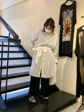 「ADDICT NOIR（アディクトノアー）のアイテム」を使った、rimiさん（レディース・150cm）の夏コーディネート