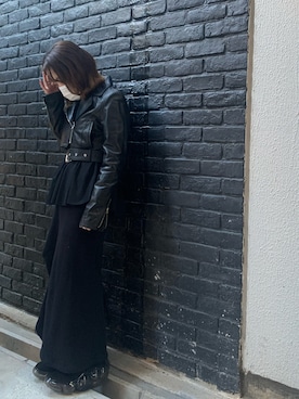 「ADDICT NOIR（アディクトノアー）のアイテム」を使った、rimiさん（レディース・150cm）の冬コーディネート