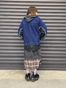 「ADDICT NOIR（アディクトノアー）のアイテム」を使った、rimiさん（レディース・150cm）の冬コーディネート