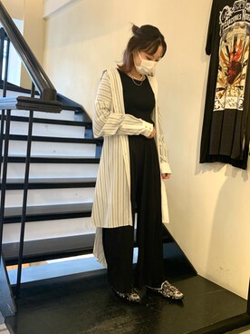 「ADDICT NOIR（アディクトノアー）のアイテム」を使った、rimiさん（レディース・150cm）の夏コーディネート