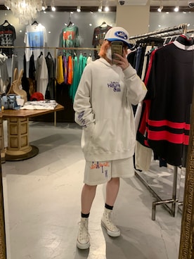 「ROYAL FLASH（ロイヤルフラッシュ）のアイテム（帽子）」を使った、rimiさん（レディース・150cm）の春コーディネート