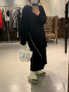 「ISAMU KATAYAMA BACKLASH（イサムカタヤマバックラッシュ）のアイテム（トップス）」を使った、rimiさん（レディース・150cm）の秋コーディネート
