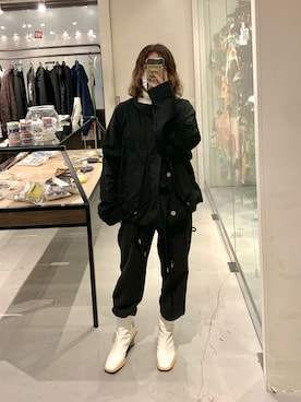 「AULA AILA」｜「アイテム（ブルゾン）」を使った、rimiさん（レディース・150cm）の冬コーディネート