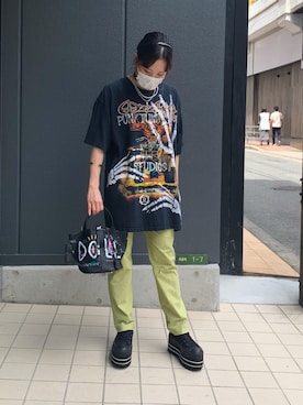 「guernika（ゲルニカ）のアイテム」を使った、rimiさん（レディース・150cm）の夏コーディネート