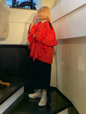 「ADDICT NOIR（アディクトノアー）のアイテム」を使った、rimiさん（レディース・150cm）の春コーディネート