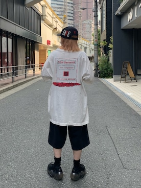 「ROYAL FLASH（ロイヤルフラッシュ）のアイテム（帽子）」を使った、rimiさん（レディース・150cm）の夏コーディネート