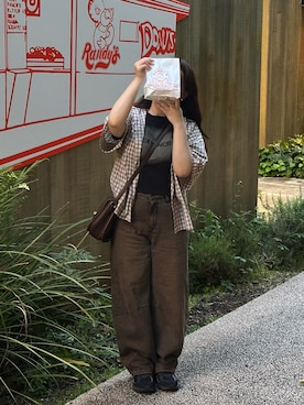 「ぽっちゃり」｜うらり┊︎低身長ややぽっちゃりコーデさん（骨格ストレート・レディース・154cm）の夏コーディネート