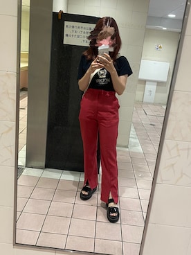 「moussy」｜「アイテム（PC・スマホグッズ/家電）」を使った、riiさん（レディース・155cm）の夏コーディネート