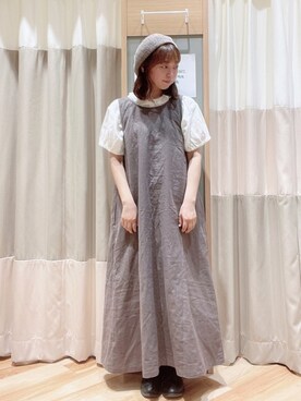 「ナチュラルスタイル」｜「アイテム（その他シューズ）」を使った、おなべ𓍯さん（レディース・155cm）の夏コーディネート