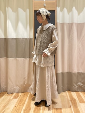 「大人可愛い、秋」｜おなべ𓍯さん（レディース・156cm）の秋コーディネート