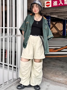 「RNA」｜「アイテム（帽子）」を使った、RNA MEDIA ZOZOTOWN STAFFさん（レディース・153cm）の夏コーディネート