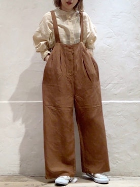 「RNA」｜「アイテム（オールインワン・サロペット）」を使った、RNA MEDIA ZOZOTOWN STAFFさん（レディース・155cm）の夏コーディネート