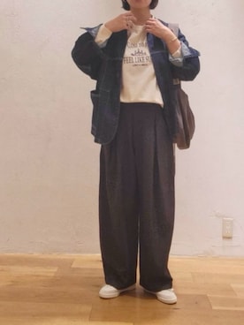 「URCH RNA（アーチ アールエヌエー）のアイテム」を使った、RNA MEDIA ZOZOTOWN STAFFさん（レディース・163cm）の秋コーディネート