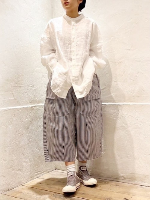 URCH RNA パンツ R4175 ダブルポケット膝下パンツ レディース  