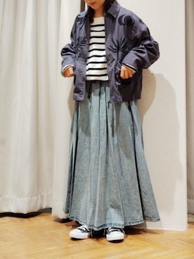 「URCH RNA（アーチ アールエヌエー）のアイテム」を使った、RNA MEDIA ZOZOTOWN STAFFさん（レディース・156cm）の冬コーディネート