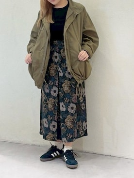 「リラックススタイル」｜「アイテム（モッズコート）」を使った、RNA MEDIA ZOZOTOWN STAFFさん（レディース・164cm）の冬コーディネート