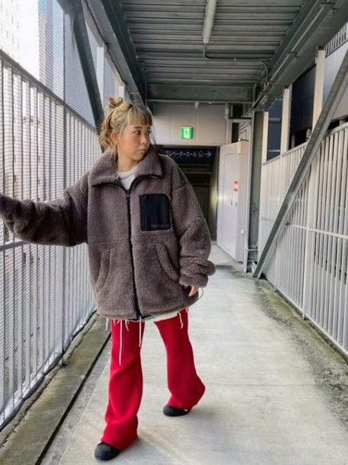 J2163 マルチカラーボアジャケット（ブルゾン）｜RNA（アールエヌエー