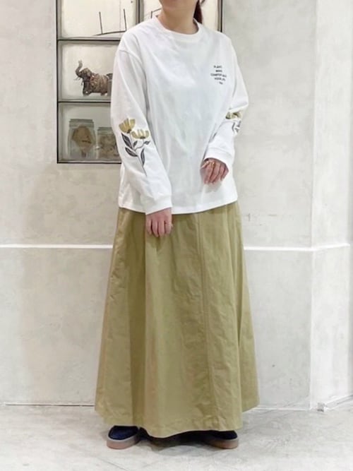 tシャツ M2391 ＦＬＯＷＥＲスリーブプリントロンＴ レディース M2391 FlowerスリーブプリントロンT(F オフ): トップス - RNA