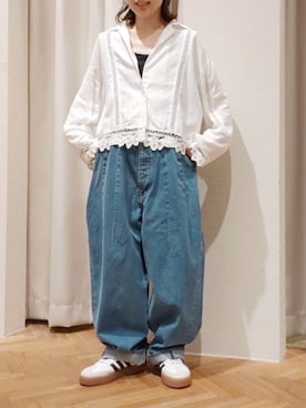 「URCH RNA（アーチ アールエヌエー）のアイテム」を使った、RNA MEDIA ZOZOTOWN STAFFさん（レディース・156cm）の夏コーディネート