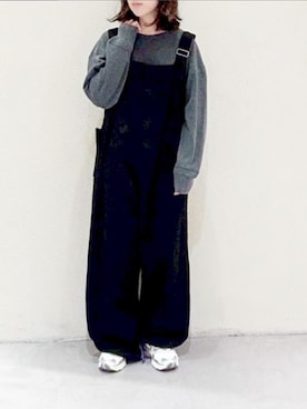 「アイテム（オールインワン・サロペット）」を使った、RNA MEDIA ZOZOTOWN STAFFさん（レディース・156cm）の秋コーディネート