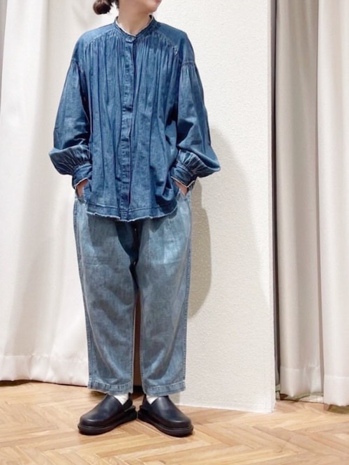 セール】R4296 綿麻デニムのPJ'Sクロップド（デニムパンツ