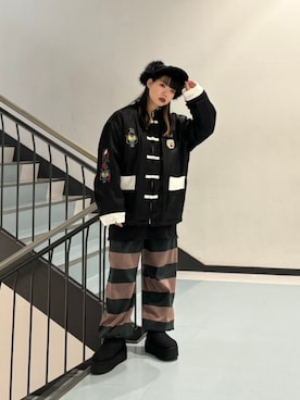「RNA（アールエヌエー）のアイテム（ジャケット/アウター）」を使った、RNA MEDIA ZOZOTOWN STAFFさん（レディース・157cm）の冬コーディネート