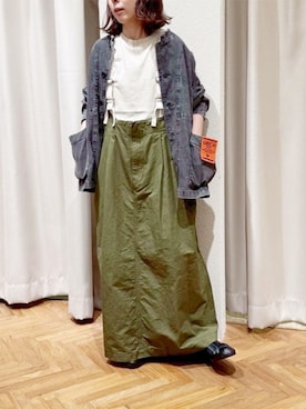 「アイテム（ノーカラージャケット）」を使った、RNA MEDIA ZOZOTOWN STAFFさん（レディース・156cm）の秋コーディネート