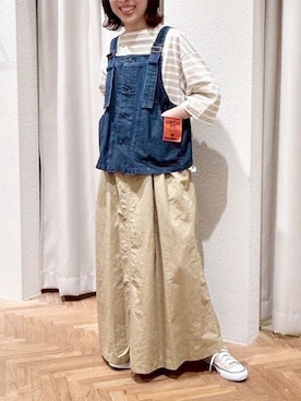 「アイテム（ベスト）」を使った、RNA MEDIA ZOZOTOWN STAFFさん（レディース・156cm）の夏コーディネート