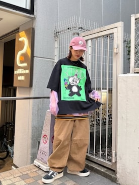 「RNA（アールエヌエー）のアイテム」を使った、RNA MEDIA ZOZOTOWN STAFFさん（レディース・158cm）の春コーディネート