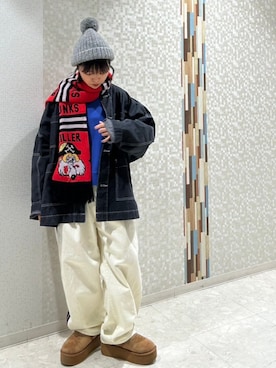 「RNA（アールエヌエー）のアイテム（ジャケット/アウター）」を使った、RNA MEDIA ZOZOTOWN STAFFさん（レディース・158cm）の冬コーディネート