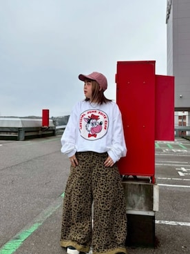 「RNA（アールエヌエー）のアイテム（帽子）」を使った、RNA MEDIA ZOZOTOWN STAFFさん（レディース・152cm）の春コーディネート