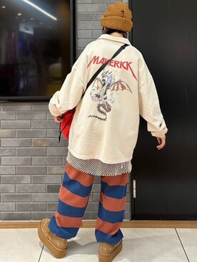 「RNA」｜「アイテム（スウェット）」を使った、RNA MEDIA ZOZOTOWN STAFFさん（レディース・157cm）の秋コーディネート
